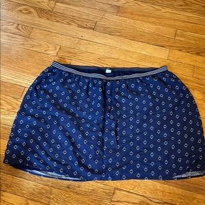 Old Navy XL blue & white mini skirt